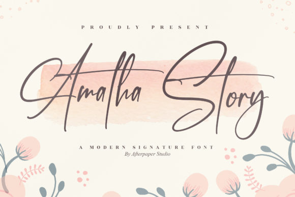 Amatha Story: A Playful Script Font for Marketers