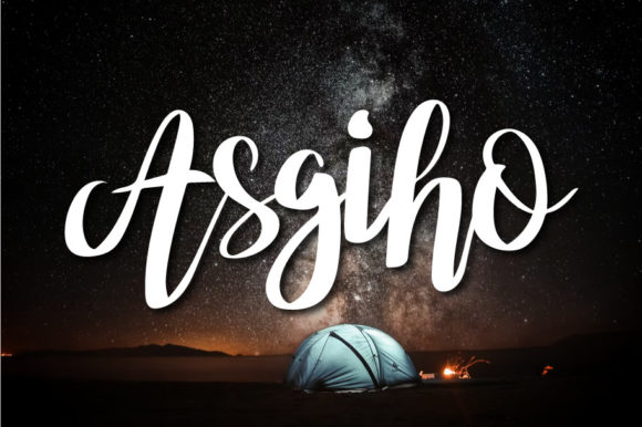 Asgiho: A Dazzling Script Font for Modern Branding
