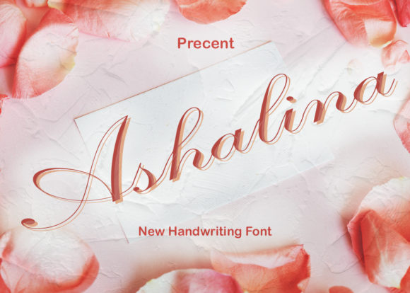 Ashalina: A Script Font for Editorial Design