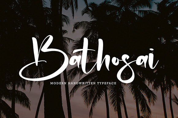 Bathosai: A Script Font for Handmade Brands