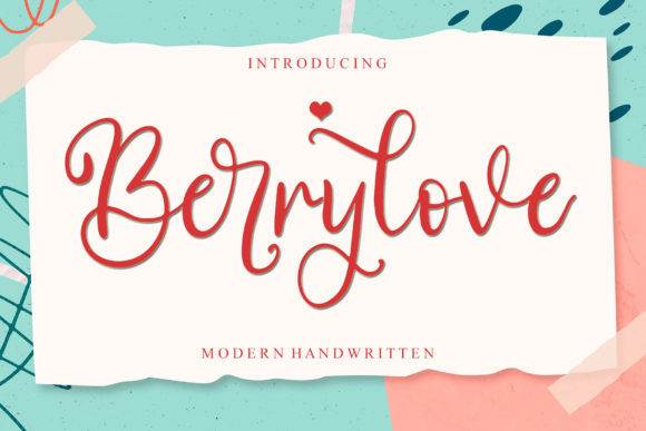 Berrylove: A Playful Script Font for Editorial Design