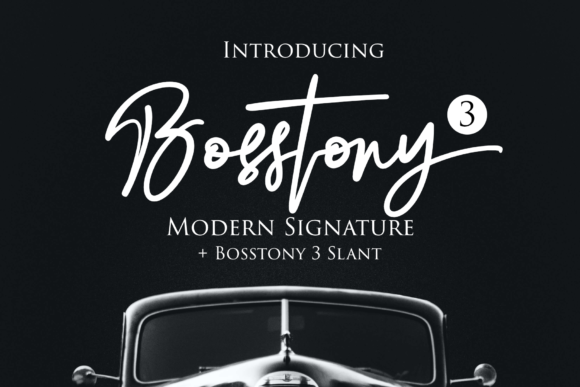 Bosstony 3 Typeface for Editorial Design