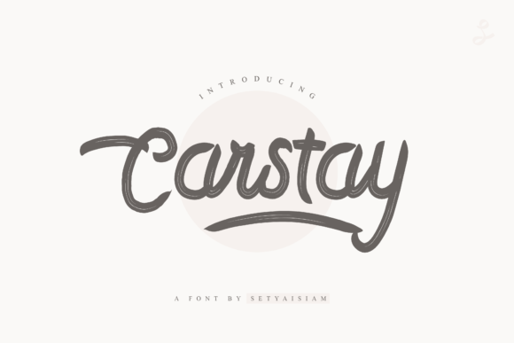 Carstay: A Delicate Script Font for Editorial Design