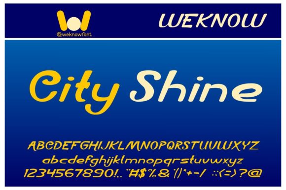 City Shine: A Script Font for Editorial Design