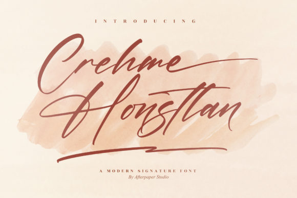 Crehme Honstlan: A Whimsical Script Font for Editorial Design