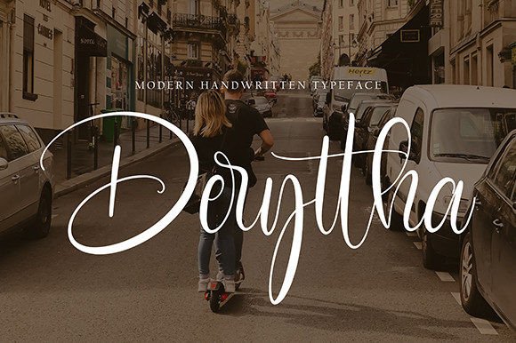 Deryttha: A Script Font for Modern Web Design