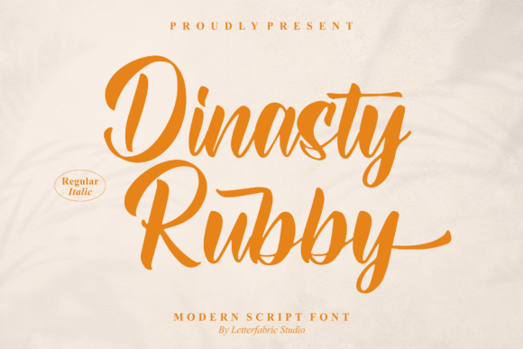 Dinasty Rubby: A Playful Script Font for Brands
