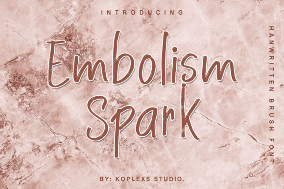 Embolism Spark: A Natural Script Font for Editorial Design