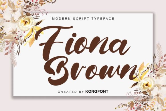 Fiona Brown: A Playful Script Font for Editorial Design