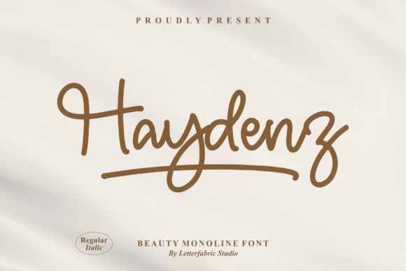 Haydenz: A Delicate Script Font for Makers