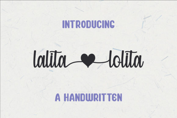 Lalita Lolita Font for Crafters