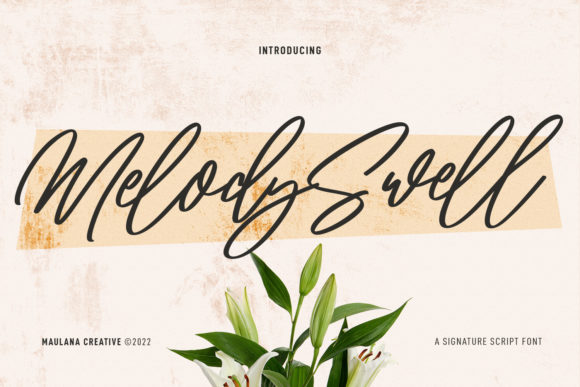 Melody Swell: A Script Font for Joyful Campaigns