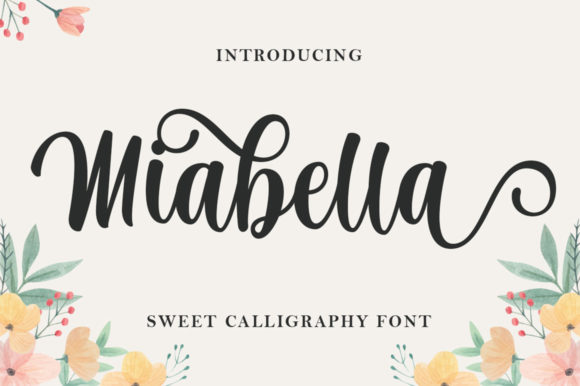 Miabella: A Readable Script Font for Editorial Design
