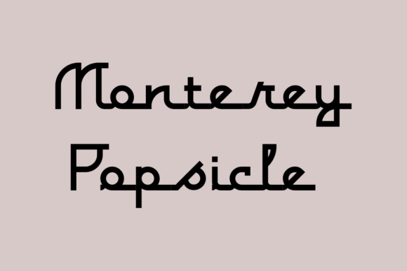 Monterey Popsicle: A Unique Script Font for Crafters