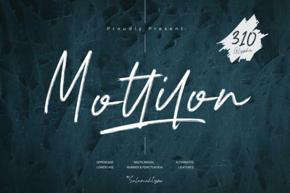 Mottilon: A Refined Script Font for Editorial Design