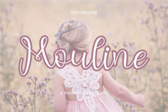 Mouline: A Dazzling Script Typeface for Editorial Design