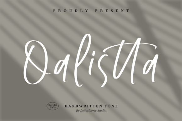Qalistta: A Handwritten Font for Makers