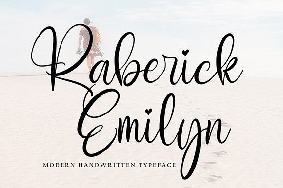 Raberick Emilyn: A Script Font for Elegant Brands