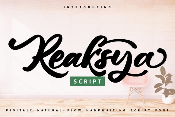 Reaksya: The Exquisite Script Font for Crafters