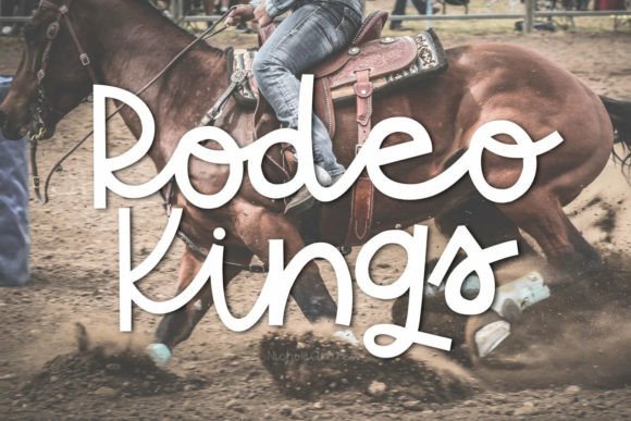 Rodeo Kings: A Bold Script Font for Web Design