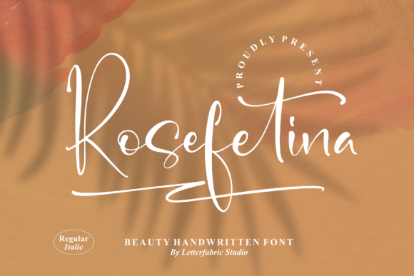 Rosefetina: A Script Font for Handmade Makers