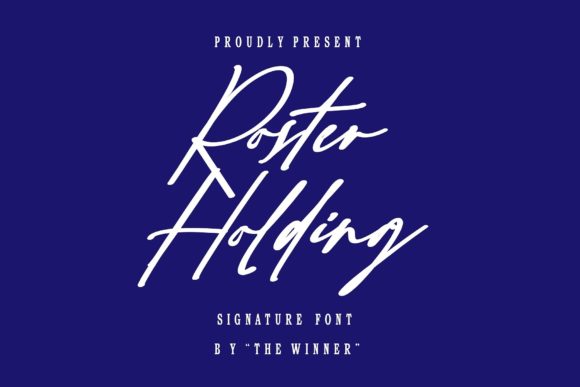 Roster Holding: A Script Font for Modern Campaigns