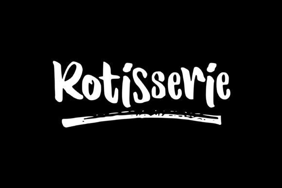Rotisseria: A Handwritten Script Font for Makers