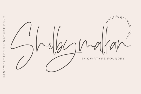 Shelbymalkan: A Script Font for Small Business Branding