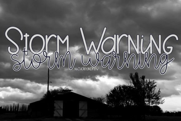 Storm Warning Duo: A Script Font for Modern Web Design