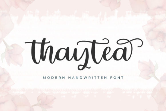 Thaytea: A Stylish Script Font for Digital Design