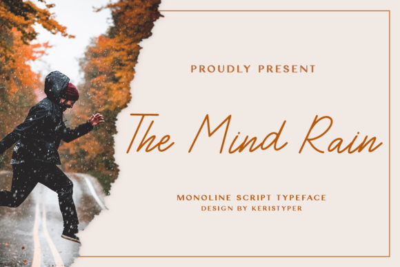 The Mind Rain Font for Handmade Elegance