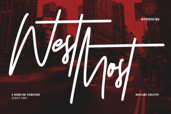 West Most Typeface: A Calm Script for Modern Editorial Design